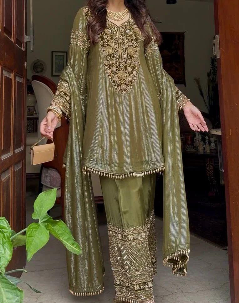 Fancy Plazo Suit with dupatta