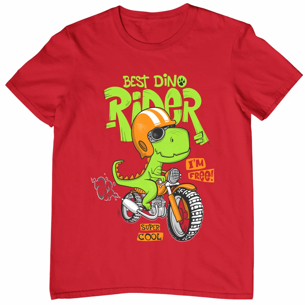 Red  Boys Half Sleeves Cotton T Shirt
