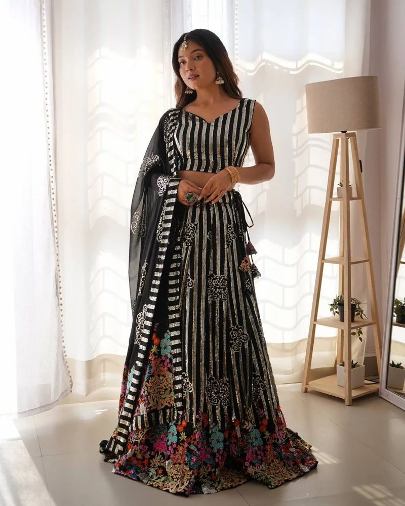 Faux Georgette Lehenga Choli