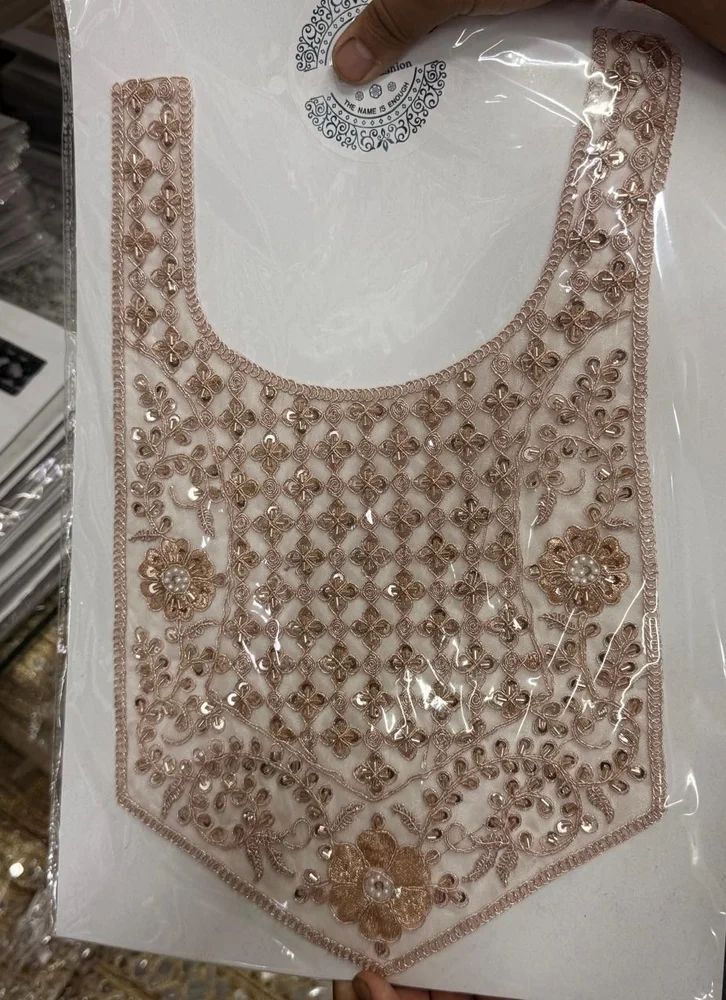 Beads Embroidery Neck Patches
