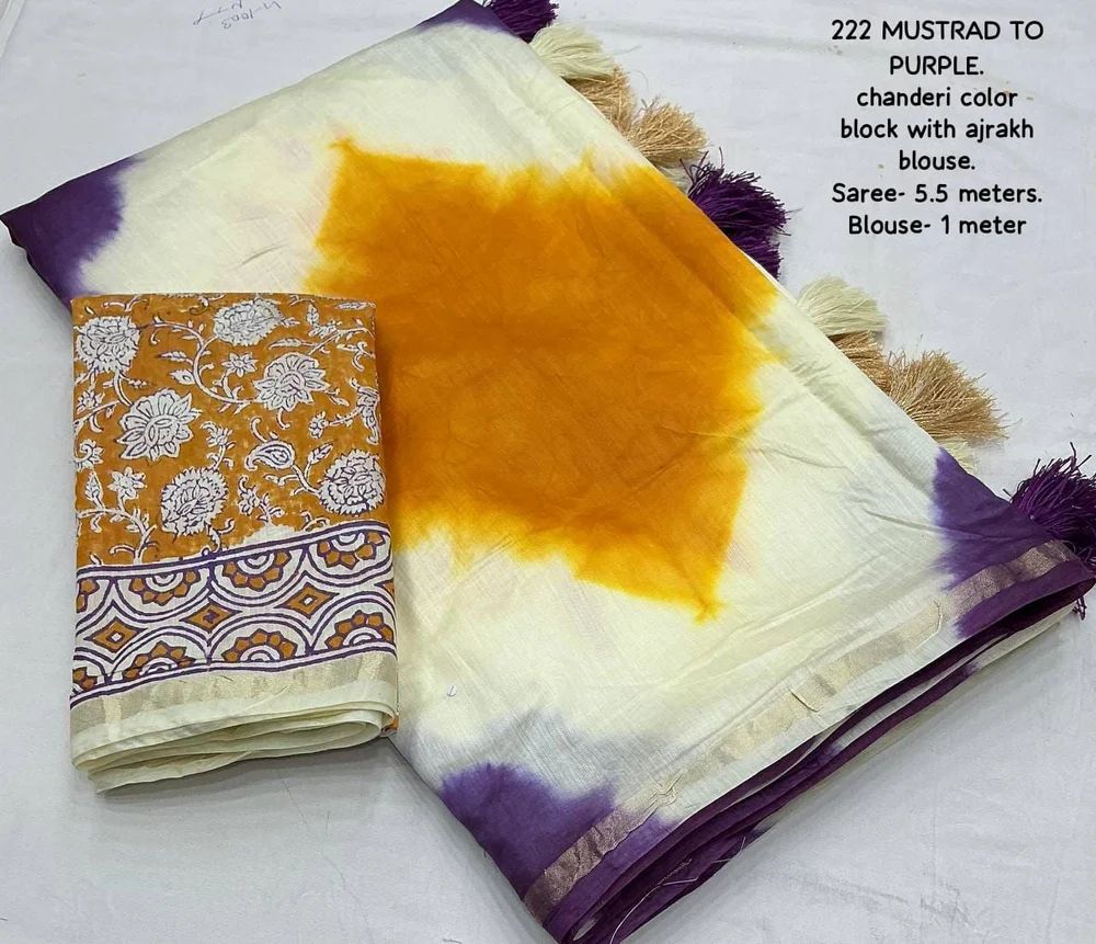 Soft Chanderi Cotton Sarees