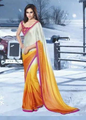 Embroidery Work Saree