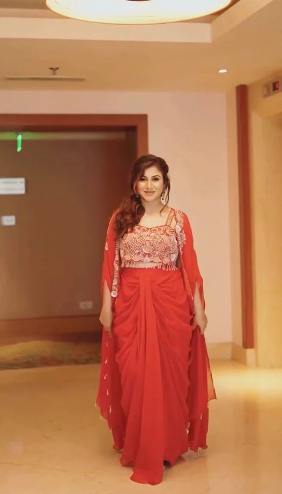 Trending Designer Indo-Western Lehenga Set