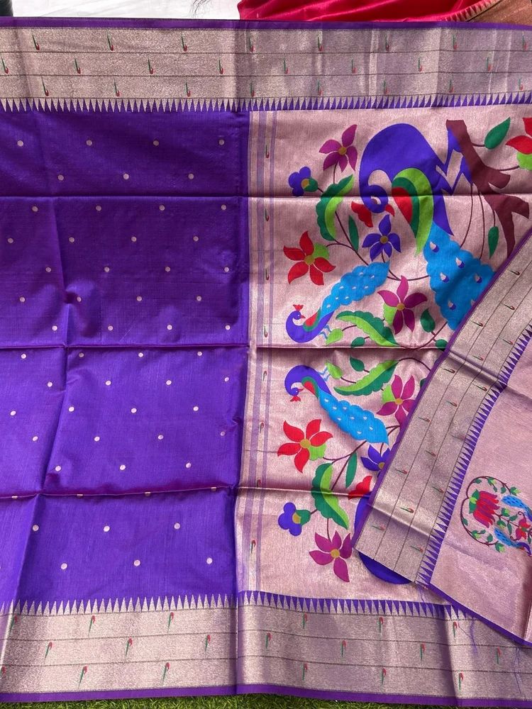 Wedding Wear Tussar Silk Paithani saree