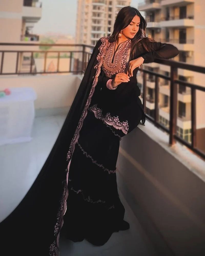 Georgette Designer Sharara Suit