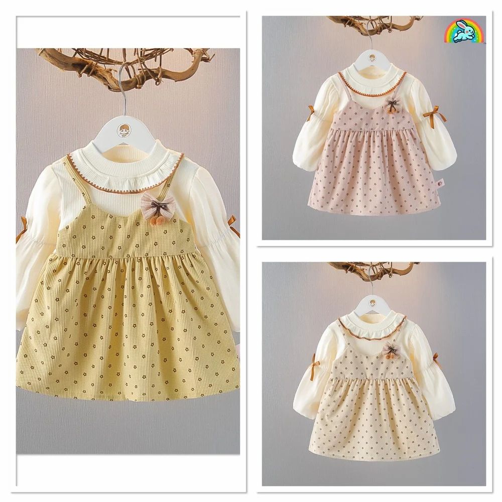 Cotton Kids Fancy Dresses, 6- 12 Months