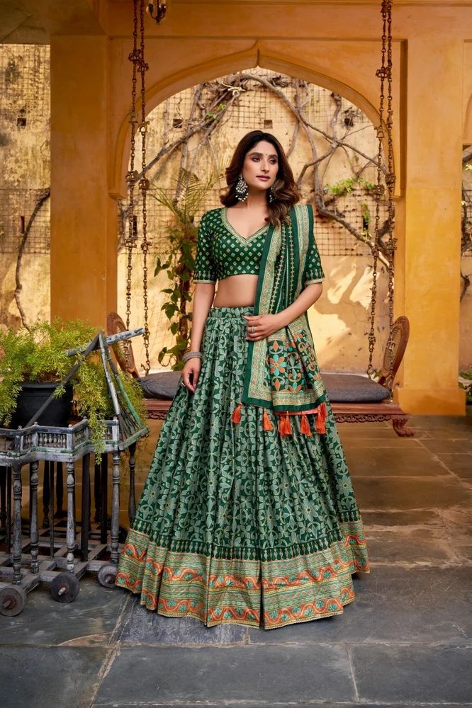 TRENDY CULTURE'S Timeless Elegance: Tasar Silk with Lace Border