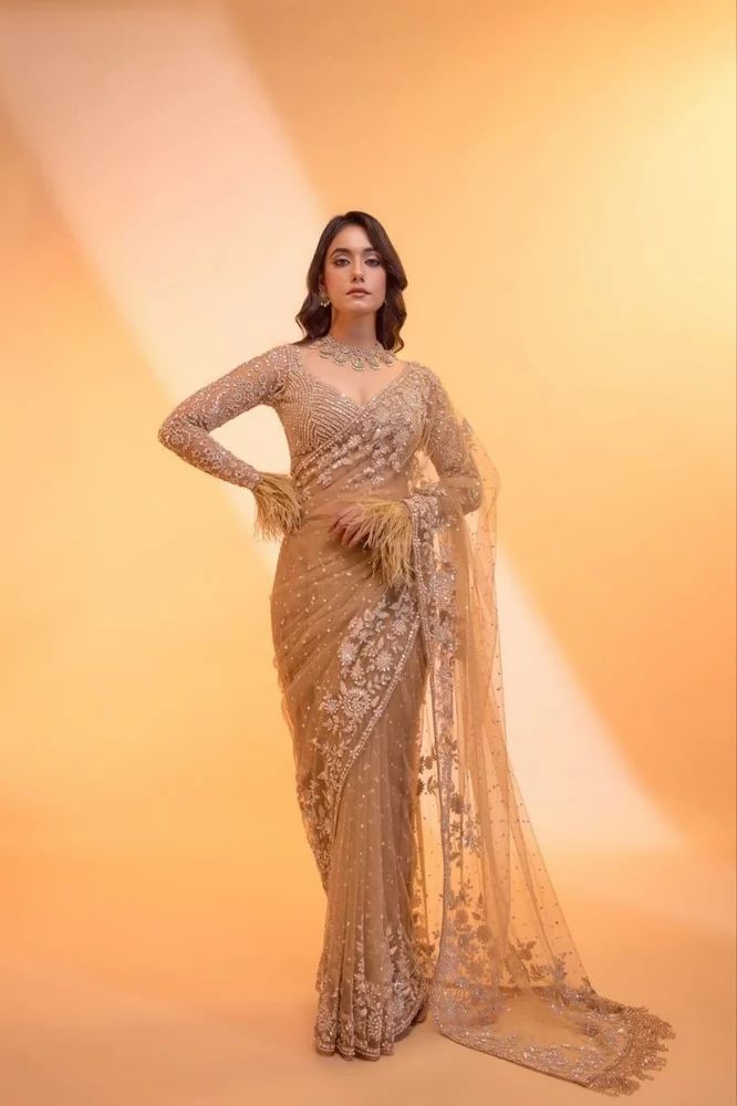 Designer Net Saree
