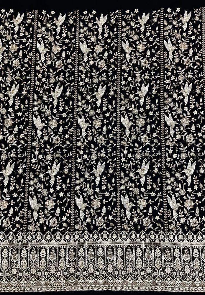 Georgette Black Fabric