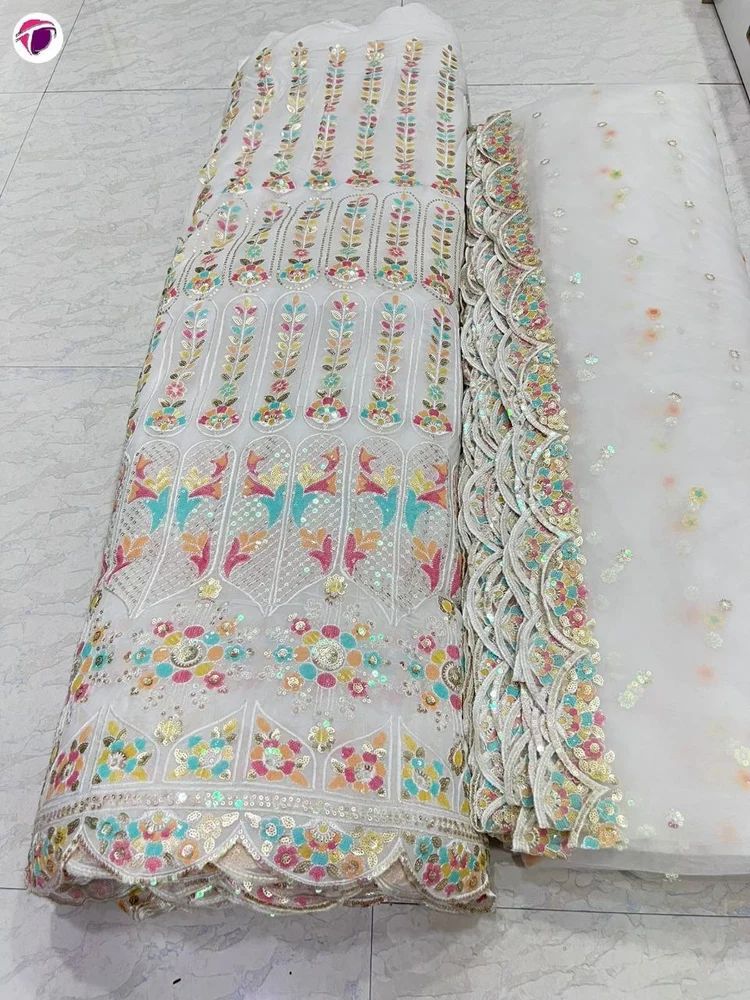 Embroidery Lehenga Fabric