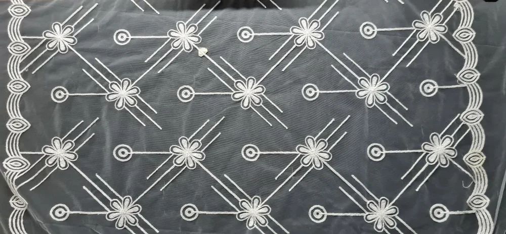 Net Embroidery Duptta