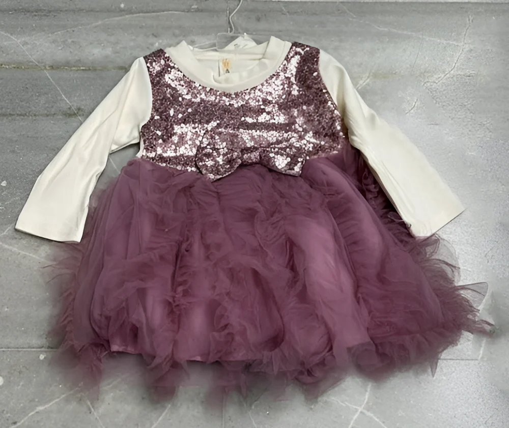 Girls Net Cotton Cotton Frock, Age Group: 1 to 2 Year
