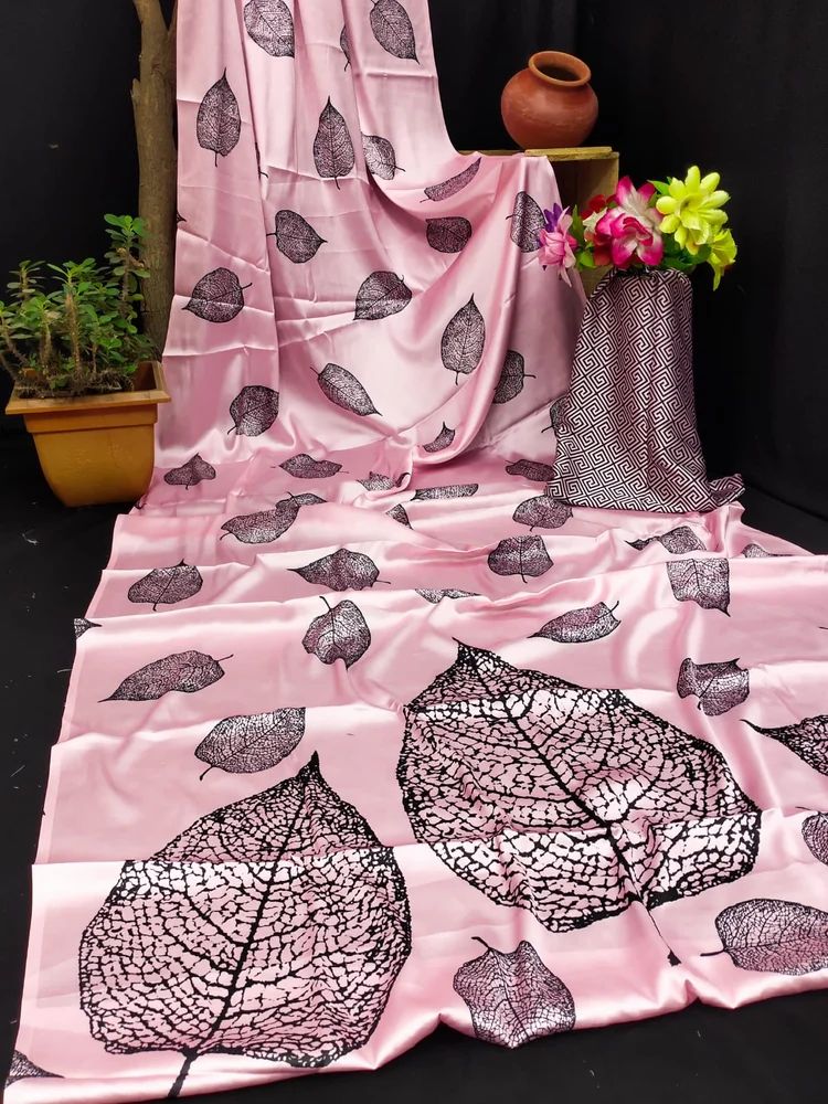 Japan Satin Digital Print Saree