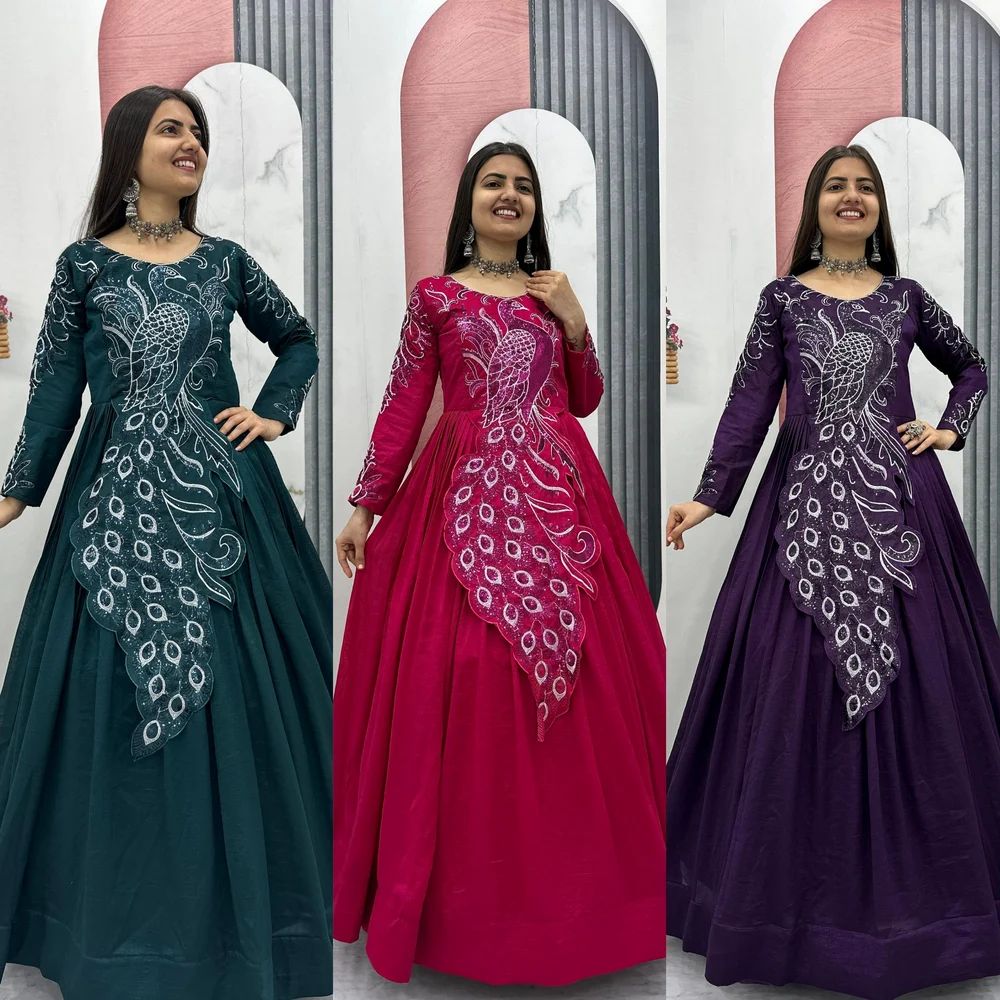 Ladies Embroidered Gown