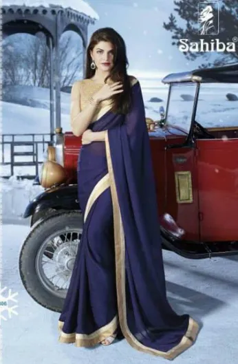 Embroidery Work Saree