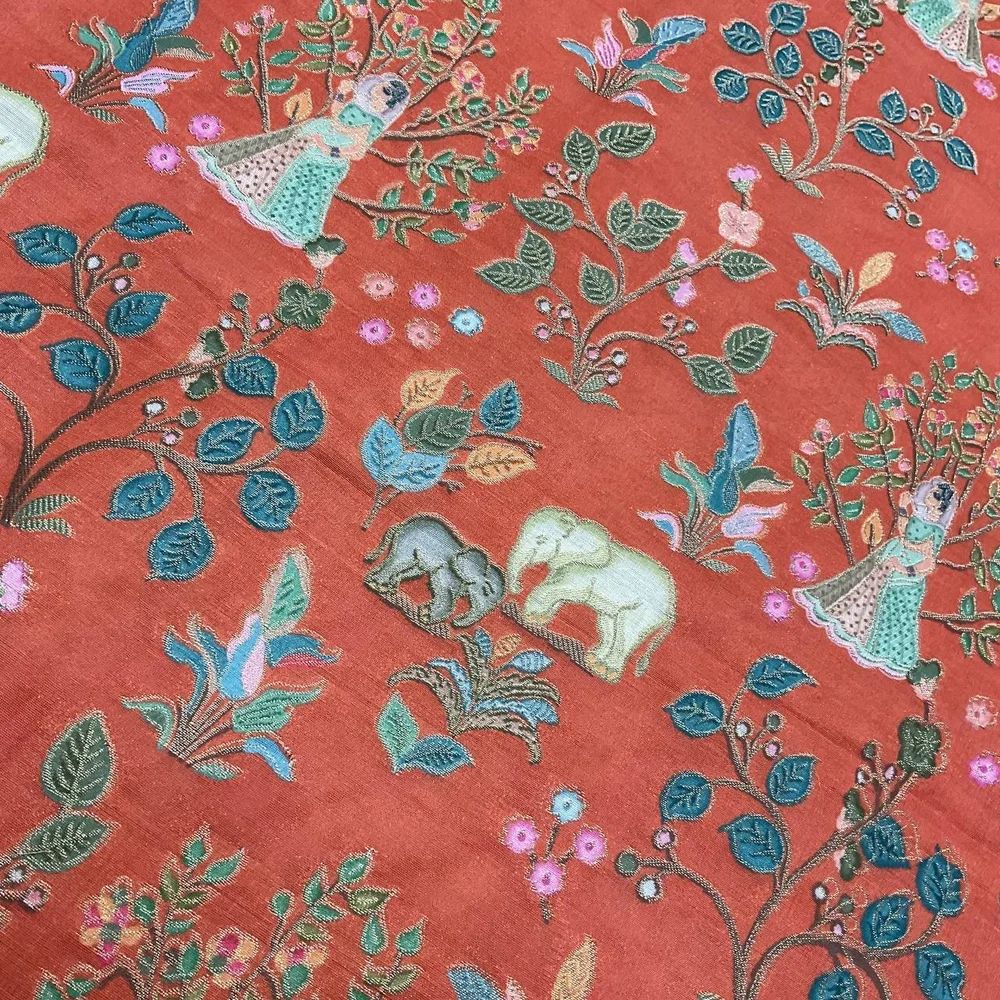 Position Print Embroidery Fabric