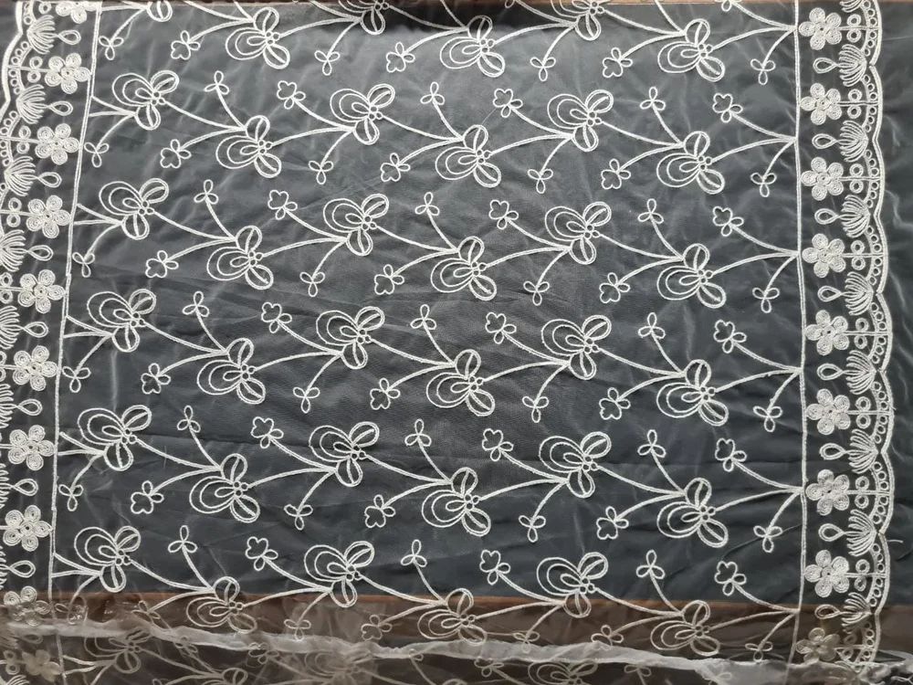 Net Embroidery Duptta