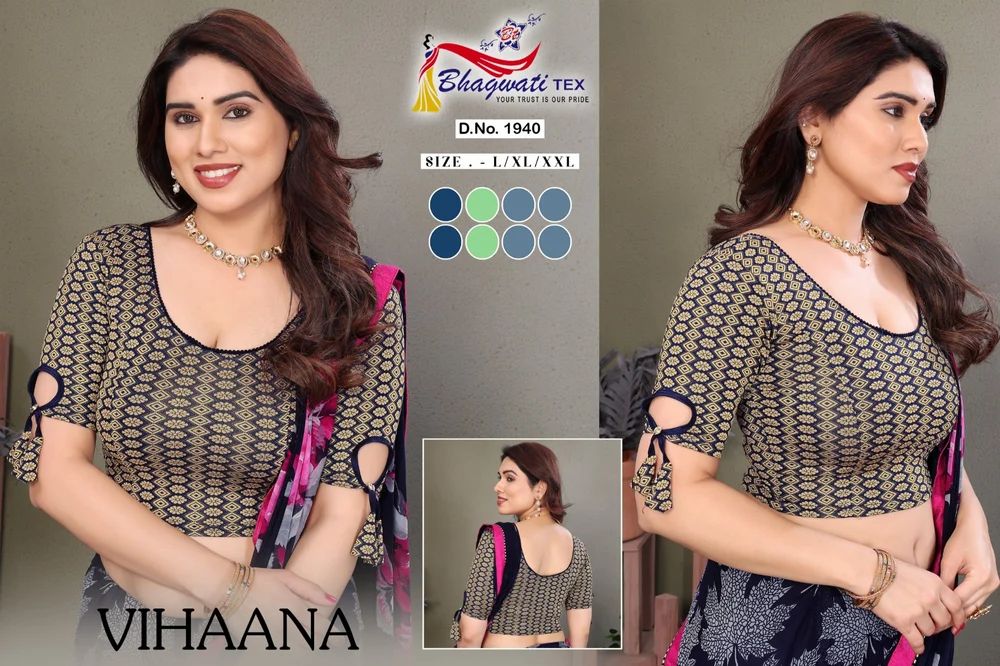 Lycra Black Fashion Blouse