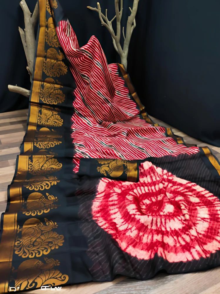 Lehariya Kora Silk Sarees