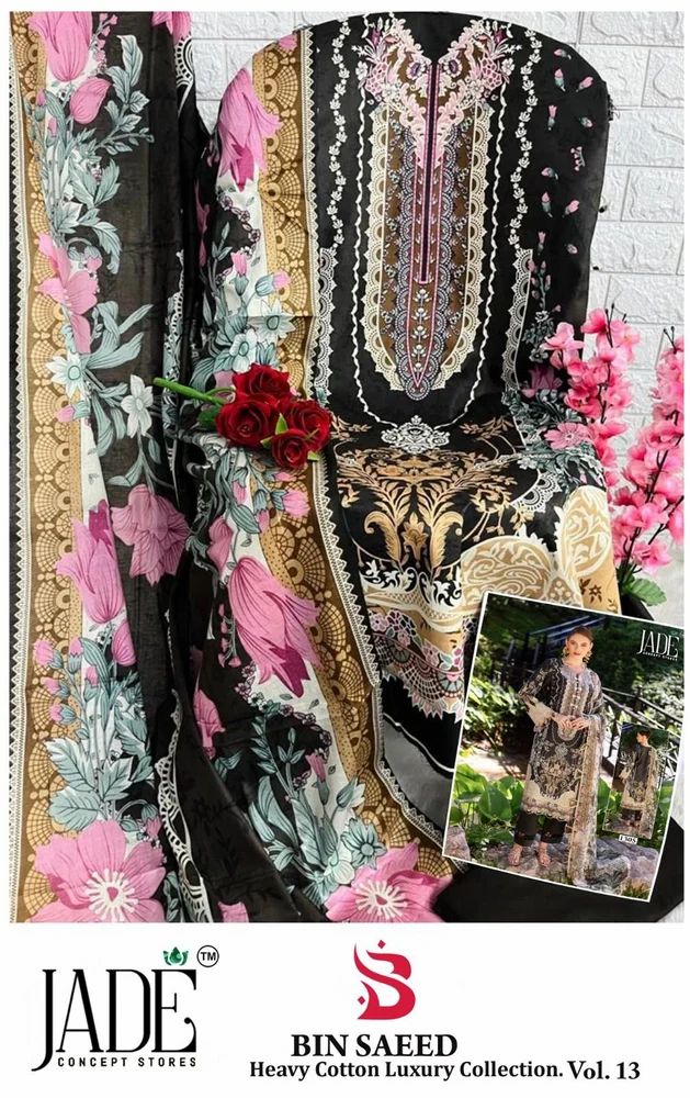 JADE BIN SAEED HEAVY LUXURY VOL.13 DRESS MATERIAL AT WHOLESALE PRICE