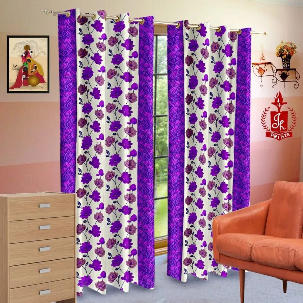 Designer Floral Print Curtain Fabric