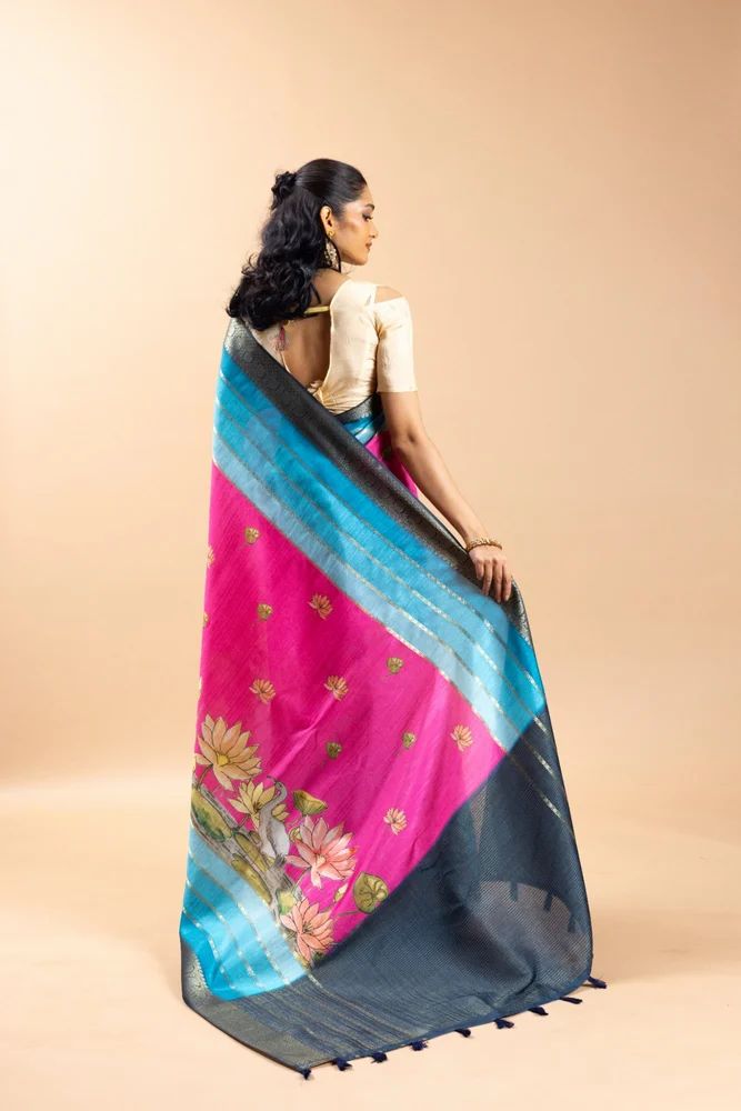 Neer Kamal Jacquard Silk Saree