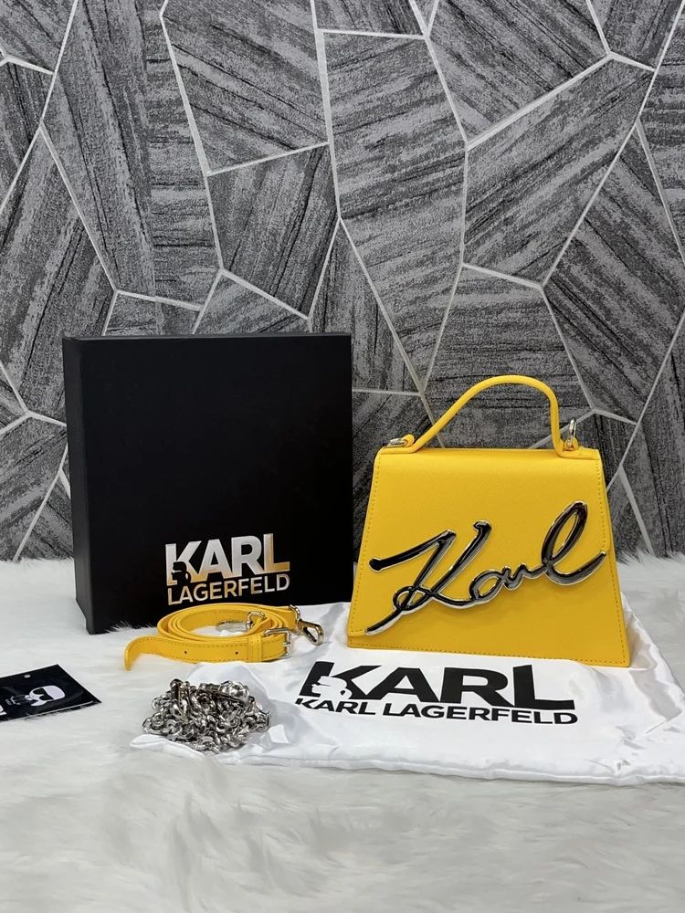 KARL LAGERFELD QUILTED PUFFER TOTE BAG WITH DUST BAG (BLACK)9066