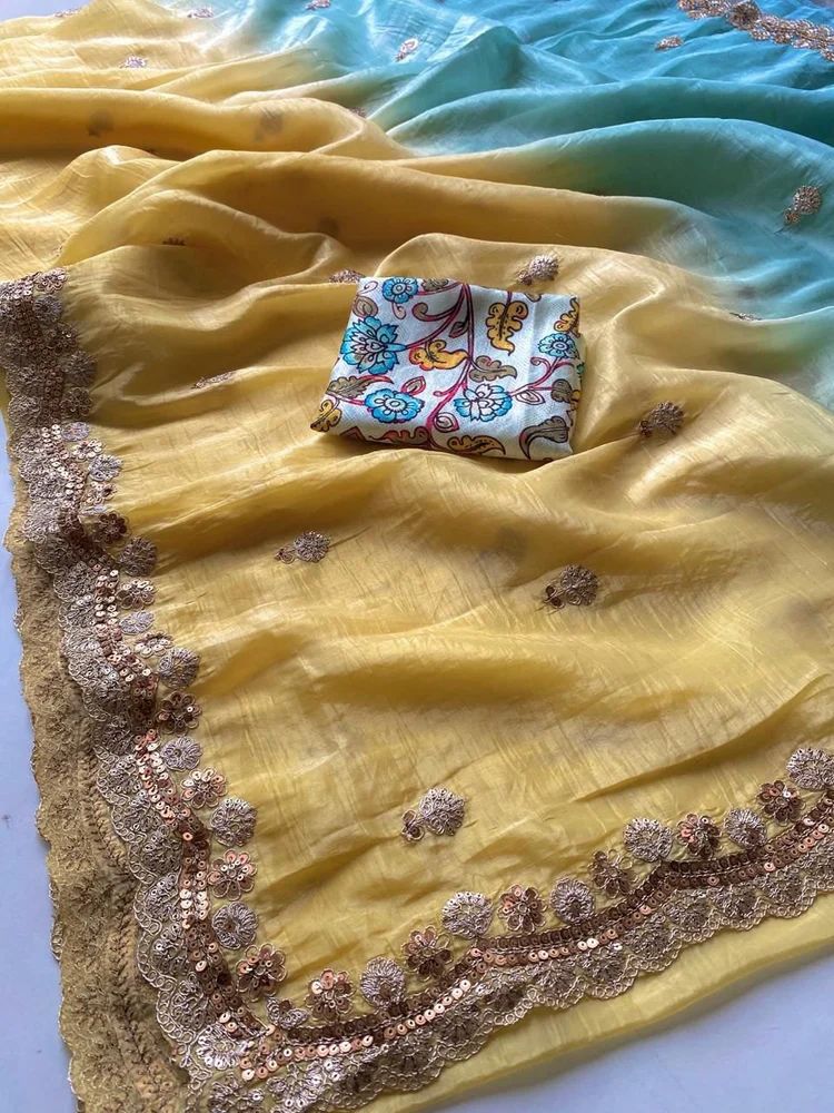 PURE CRUSH PADDING SEQUENCE AND CODING WORK SAREE AT WHOLESALE PRICE