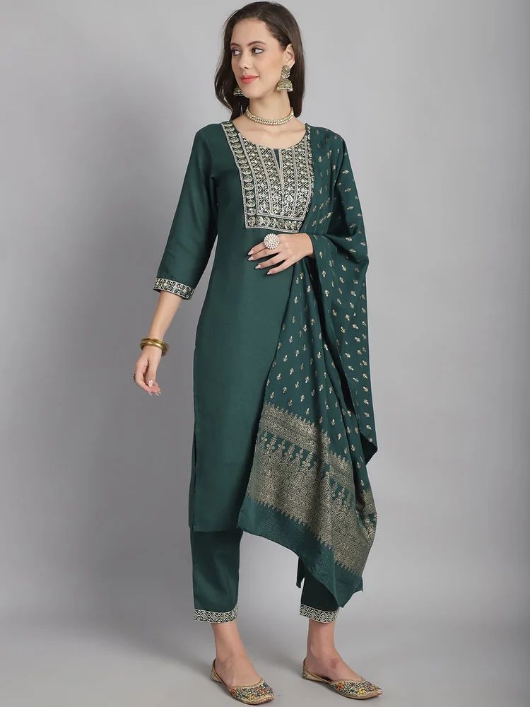 Ladies Designer Cotton Kurti Pant Set