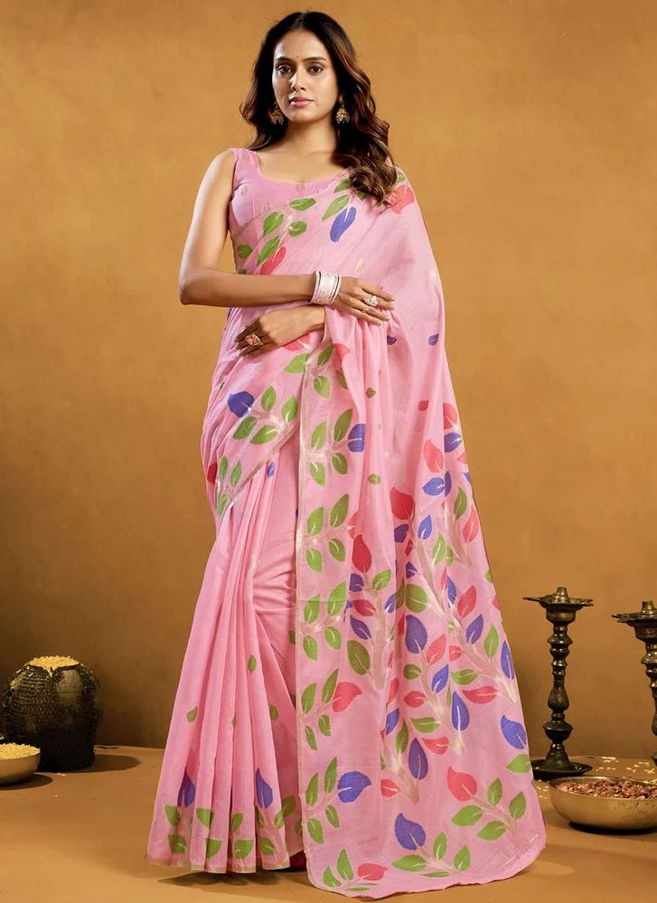 Fancy Cotton Jamdani Sarees