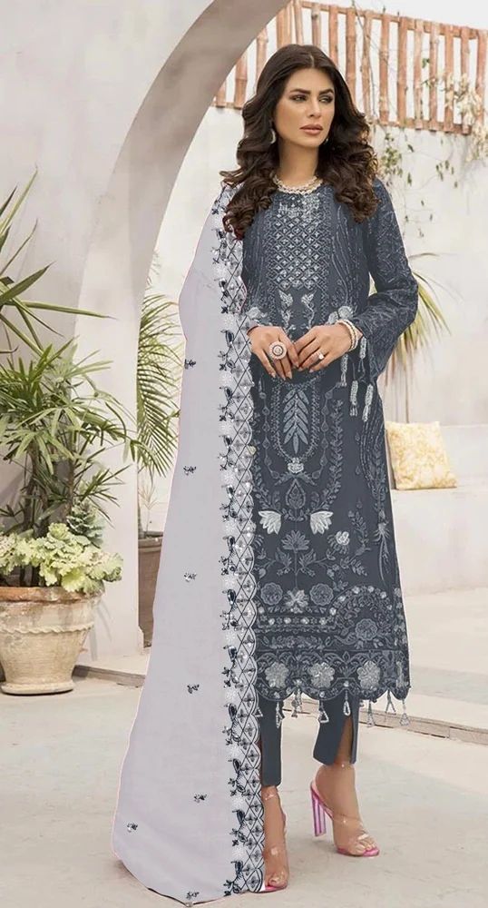Georgette Heavy Embroidery Designer Suit