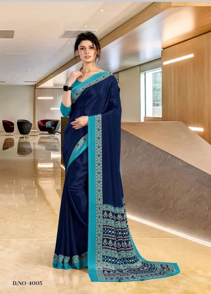 School Uniform Saree, Size: FREE SIZE