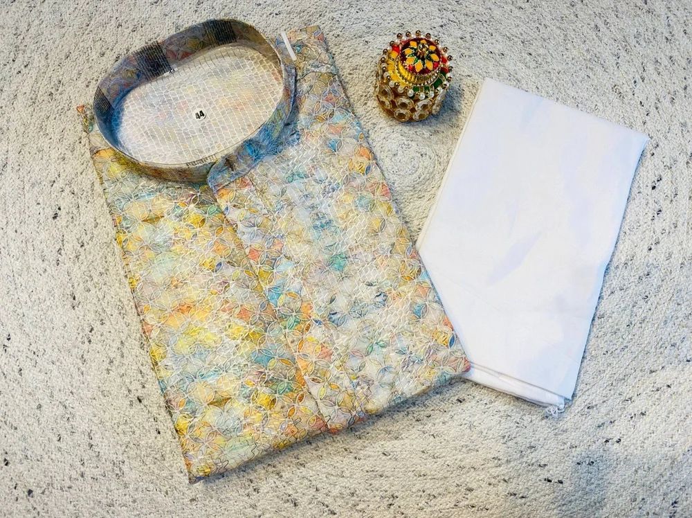 Kurta Pyjama Set Reyon Men