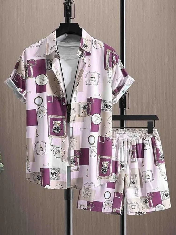 Large Polyester Men Co Ord Set