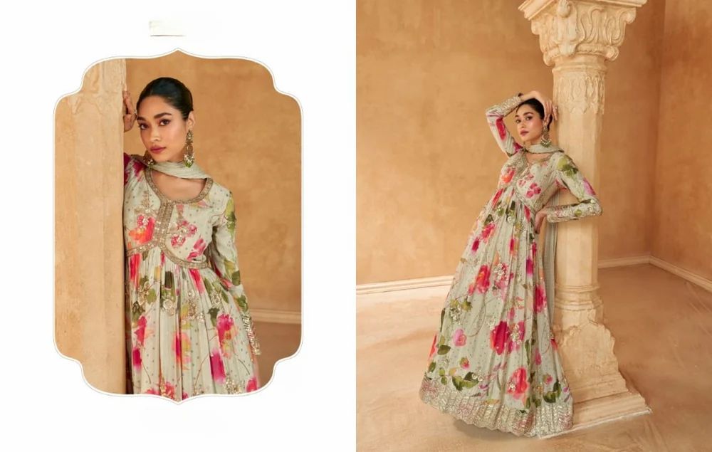 Digital Printed Anarkali Suits