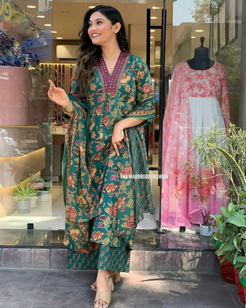 Cotton Kurti Pant Set