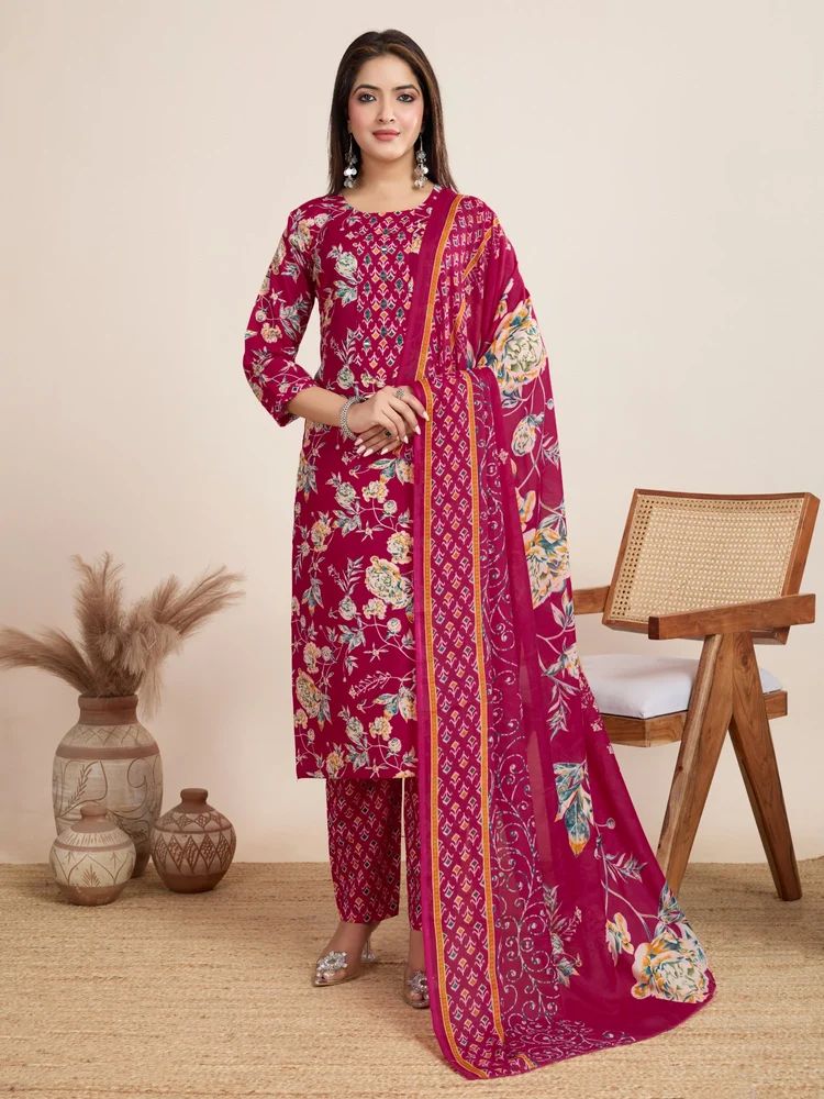 Kurta Pant Dupatta Set