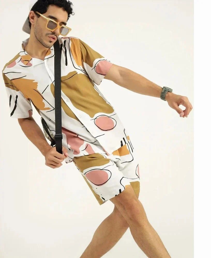XXL Polyester Men Co Ord Set