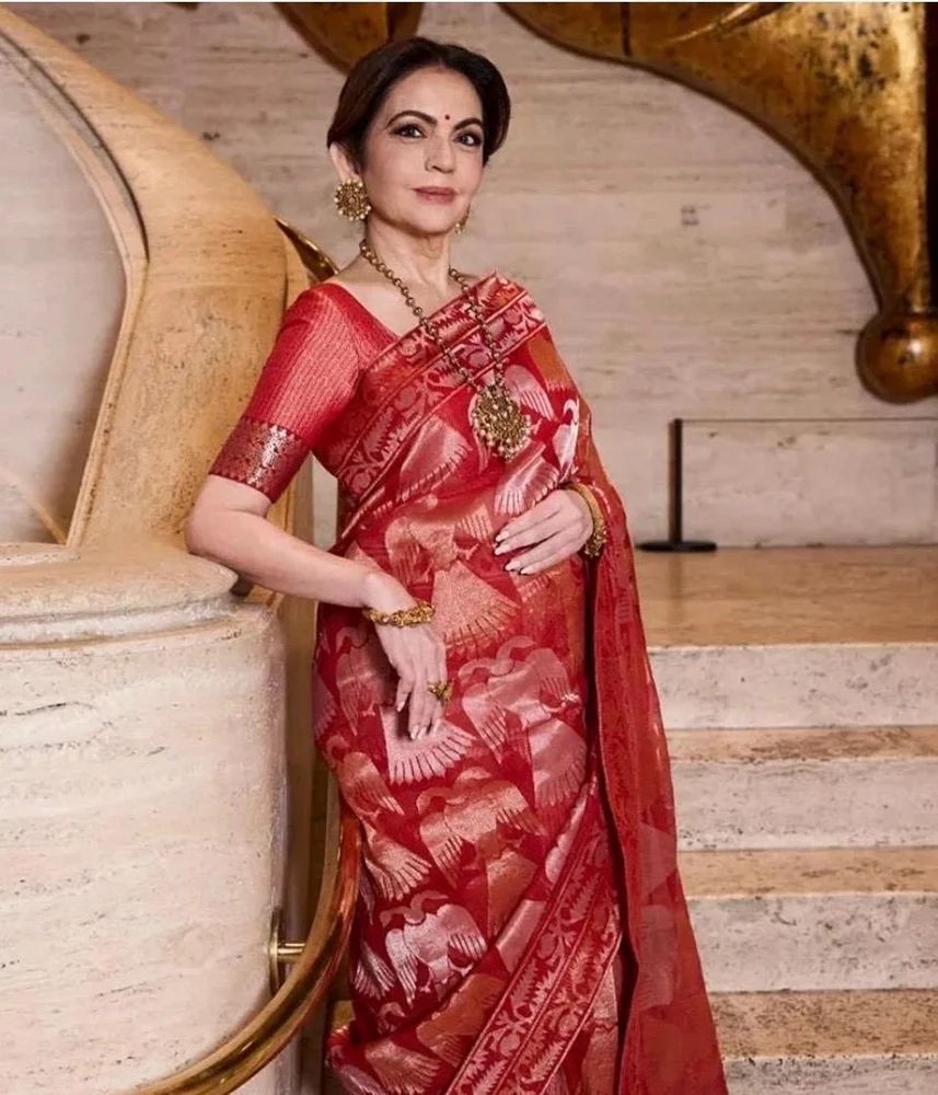 Pure Khadi Banarasi Silk Weaving Saree with Rich Jari Weaving Pallu