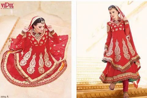 Red Anarkali Salwar Kameez