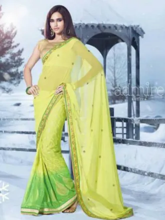 Embroidery Work Saree
