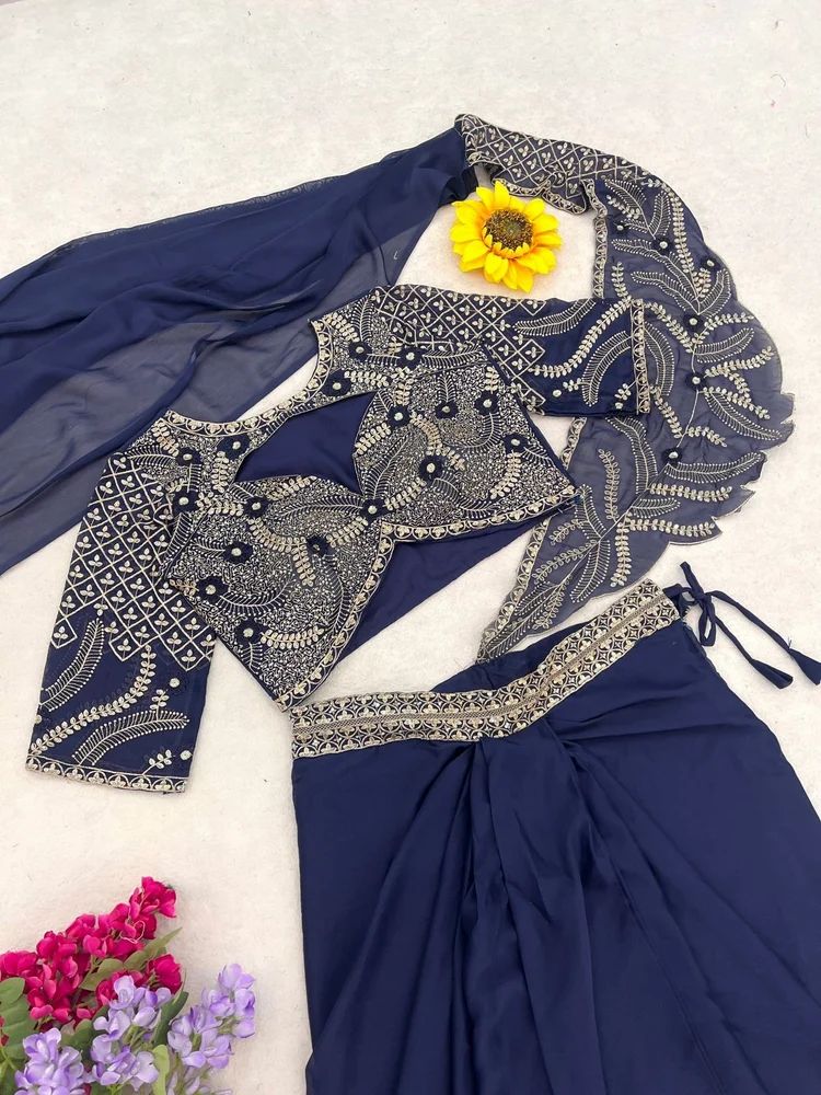Dhoti Style Saree