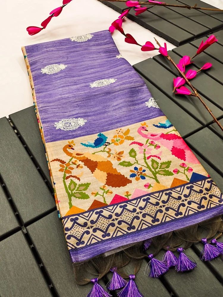 Silk Embroidery Saree