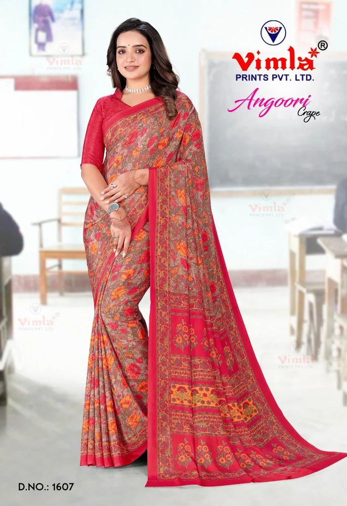 Printed Daily Wear\u00a0School\u00a0Teachers Uniform (1607_AC)