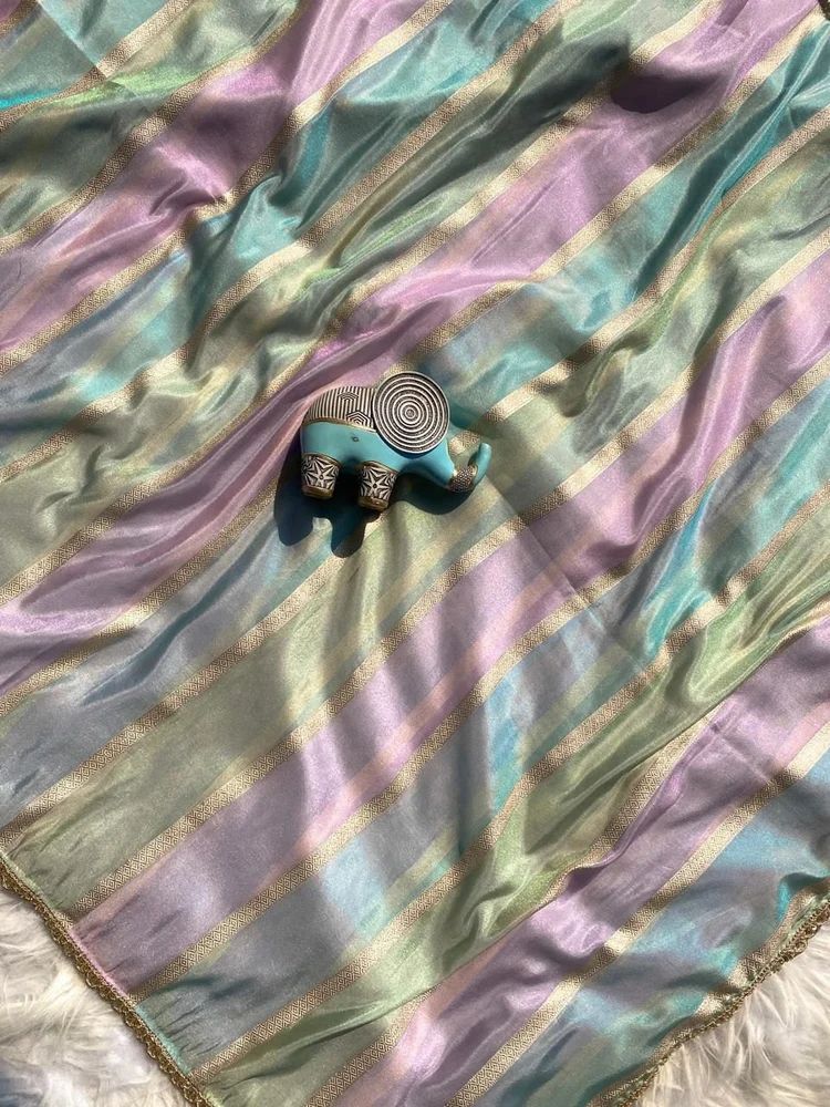 PURE TISSUE ZARI RAINBOW BANARASI SAREE AT WHOLESALE PRICE