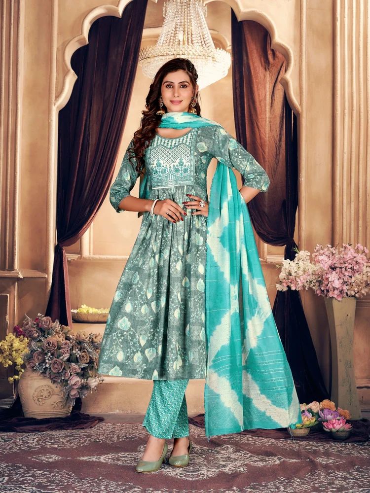 Printed Kurti Pant Set