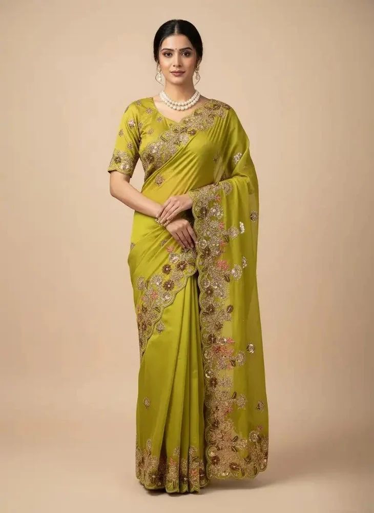 Soft Fendy Chiffon Party Wear Saree Collection