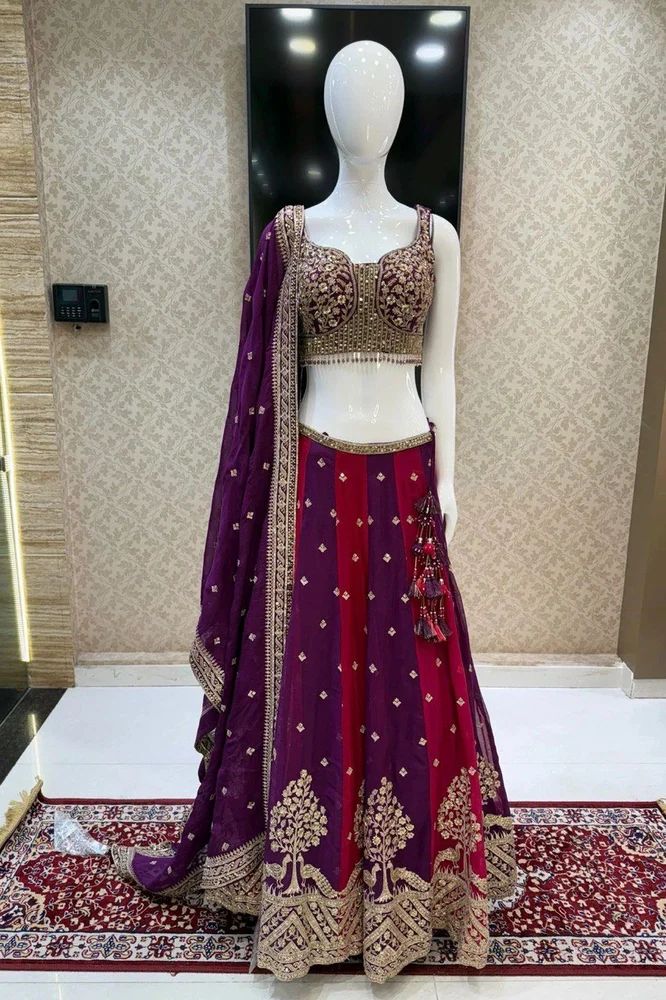 Heavy Sequins Work Lehenga Choli