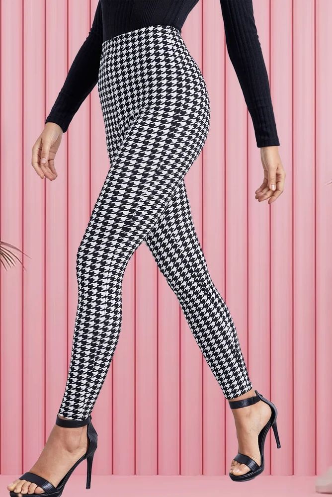 Ladies Checks Printed Leggings