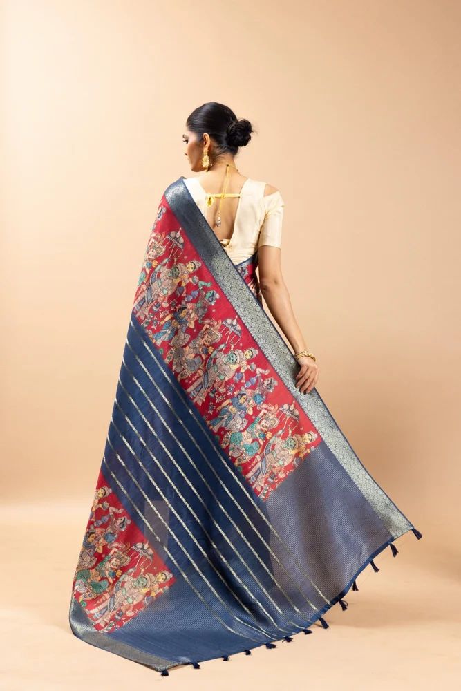 Nritya Sabha Jacquard Silk Saree